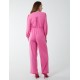 Elasticated Waist Crossover Long Sleeve Jumpsuit