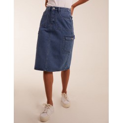 Pocket Denim Skirt