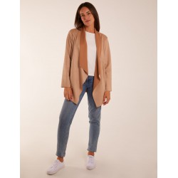 Suede Look Waterfall Jacket