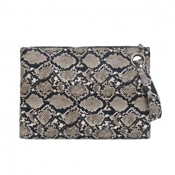 Snake Print Clutch