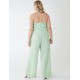 Curve Halter Neck Culotte Green Jumpsuit