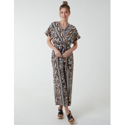 Multi Stripe Animal Jumpsuit