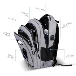 17.3 inch Laptop Space Backpack Women