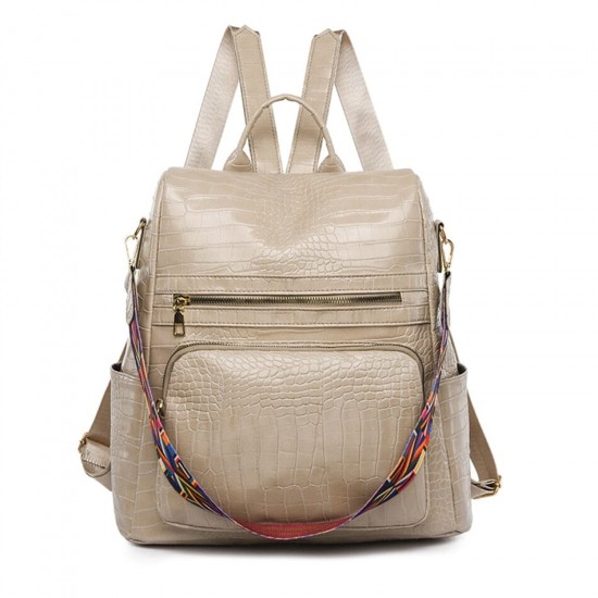 Backpack With Back Zipper Pocket