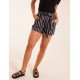 Stripe Belted Shorts