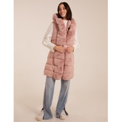 Faux Fur Detail Gilet